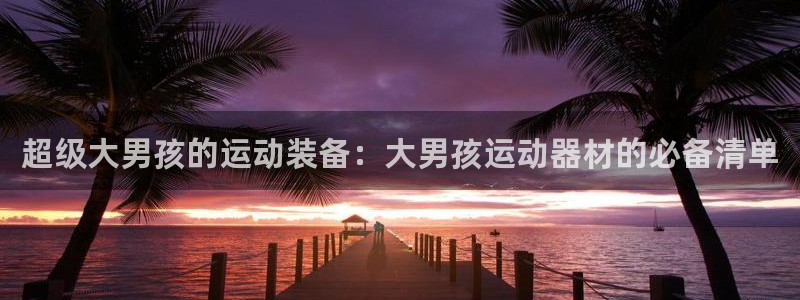 fb平台体育：超级大男孩的运动装备：大男孩运动器材的必备清单